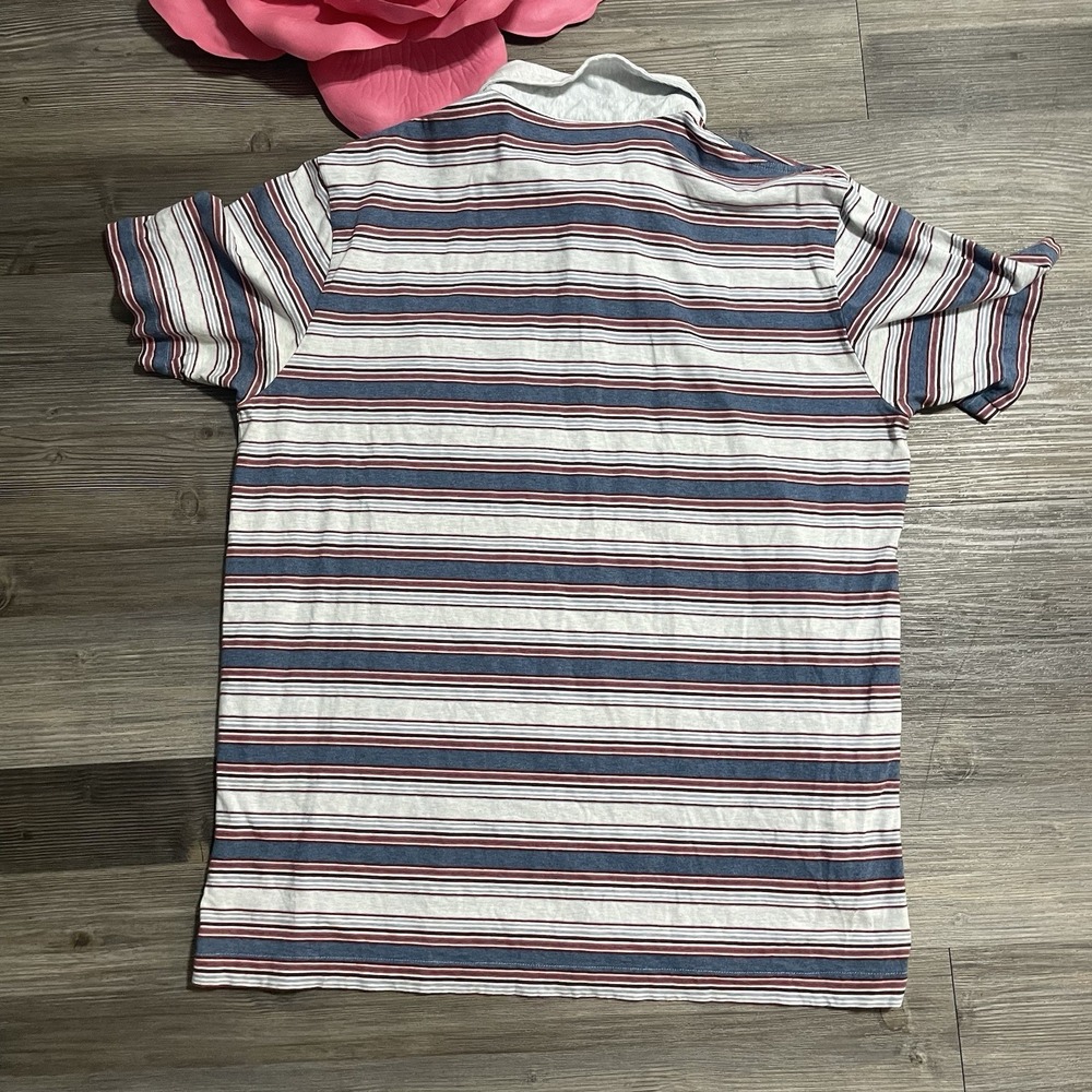 Patagonia Men's Polo Duo - Navy Blue & White with Multi Stripes - Picture 5 of 9